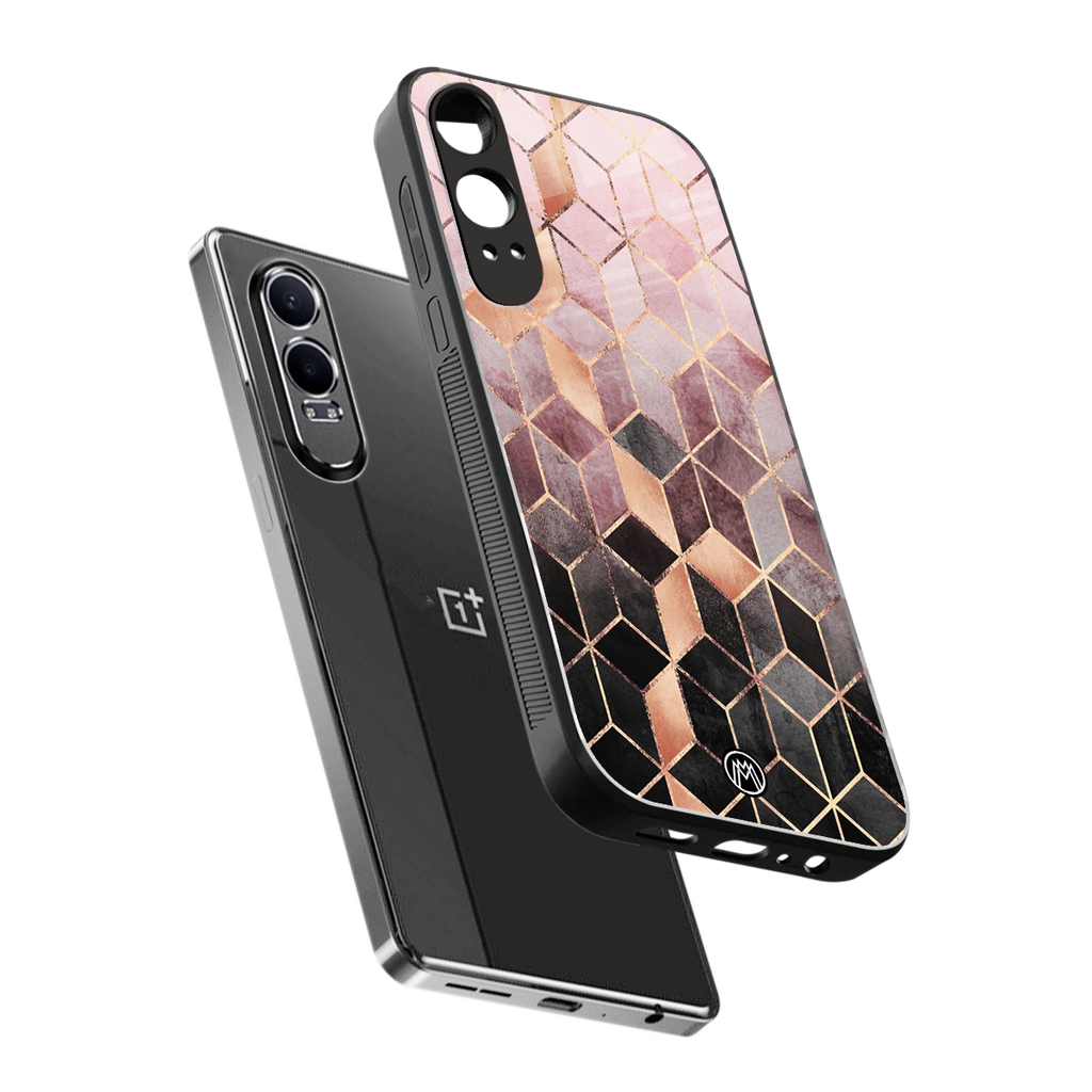 mermaid skin pink edition back phone cover | glass case for oneplus nord ce 4 lite