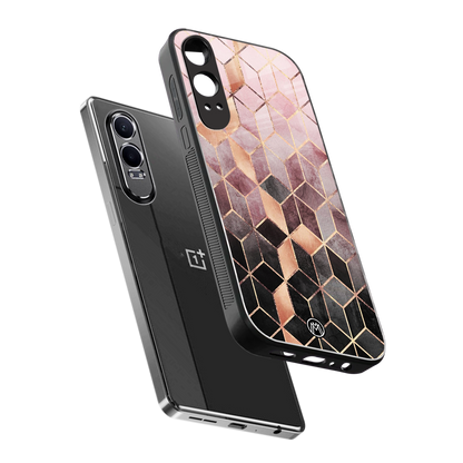 mermaid skin pink edition back phone cover | glass case for oneplus nord ce 4 lite