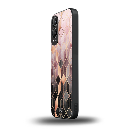 mermaid skin pink edition back phone cover | glass case for oneplus nord ce 4 lite