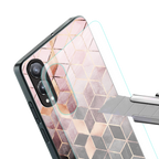 mermaid skin pink edition back phone cover | glass case for oneplus nord ce 4 lite
