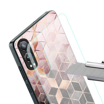 mermaid skin pink edition back phone cover | glass case for oneplus nord ce 4 lite