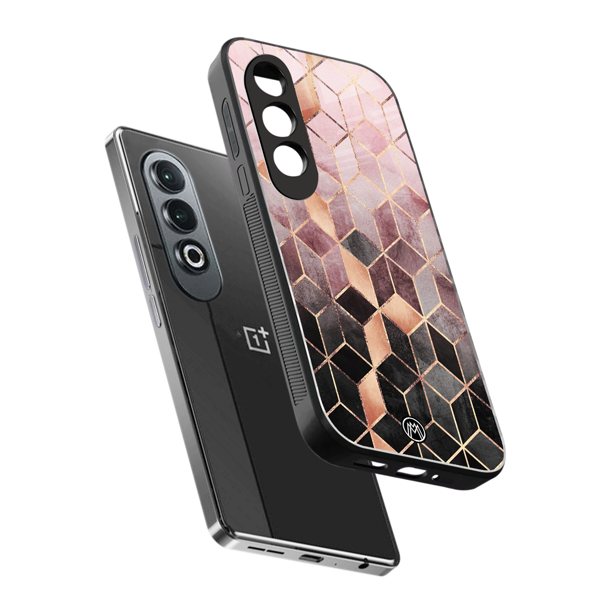 mermaid skin pink edition back phone cover | glass case for oneplus nord ce 4
