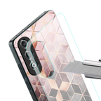 mermaid skin pink edition back phone cover | glass case for oneplus nord ce 4