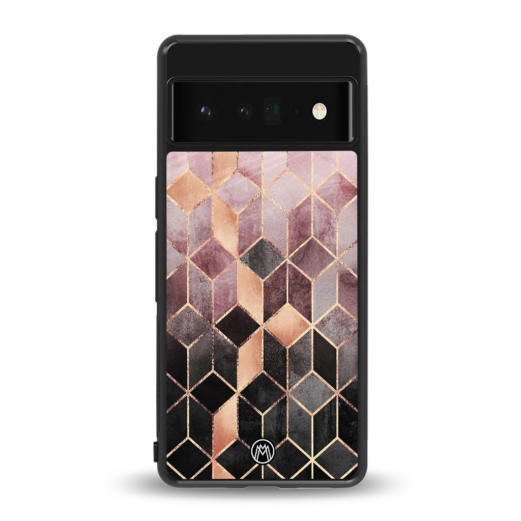mermaid skin pink edition back phone cover | glass case for google pixel 6 pro