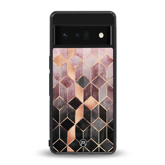 mermaid skin pink edition back phone cover | glass case for google pixel 6 pro
