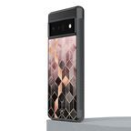 mermaid skin pink edition back phone cover | glass case for google pixel 6 pro