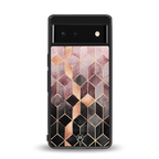 mermaid skin pink edition back phone cover | glass case for google pixel 6