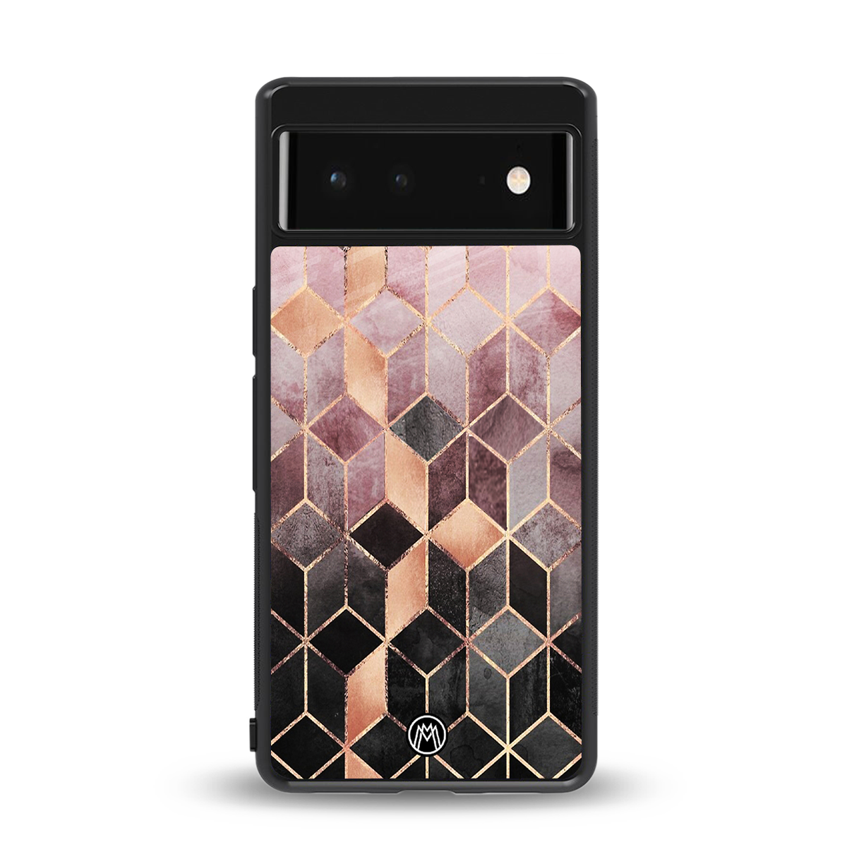 mermaid skin pink edition back phone cover | glass case for google pixel 6