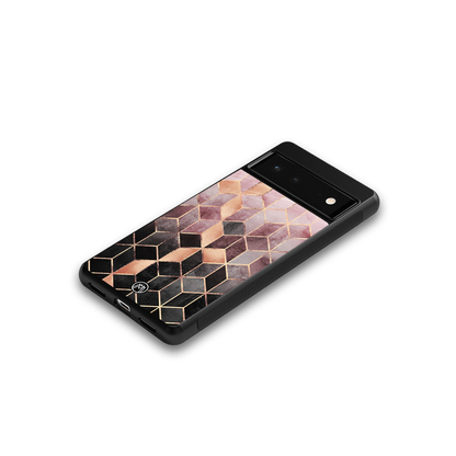 mermaid skin pink edition back phone cover | glass case for Google Pixel 6A