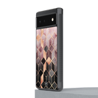 mermaid skin pink edition back phone cover | glass case for google pixel 6
