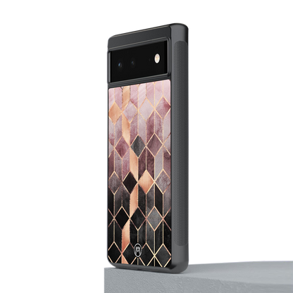 mermaid skin pink edition back phone cover | glass case for Google Pixel 6A