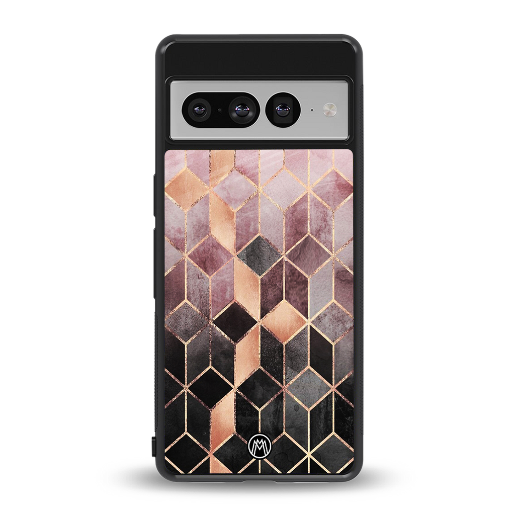 mermaid skin pink edition back phone cover | glass case for google pixel 7 pro
