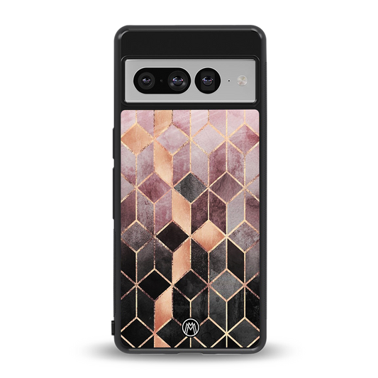 mermaid skin pink edition back phone cover | glass case for google pixel 7 pro