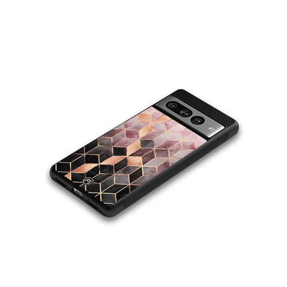 mermaid skin pink edition back phone cover | glass case for google pixel 7 pro