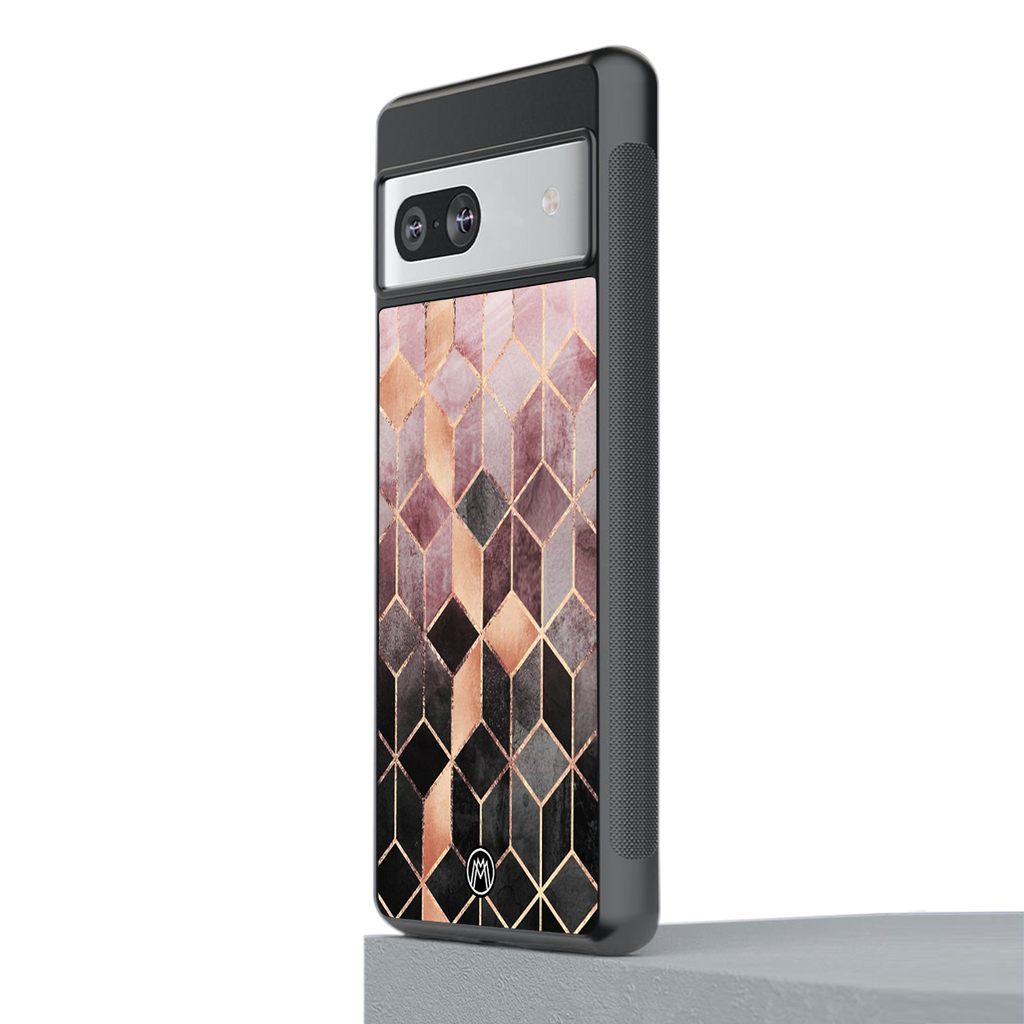 mermaid skin pink edition back phone cover | glass case for Google Pixel 7