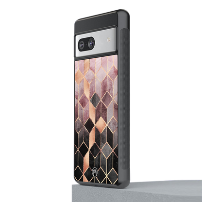 mermaid skin pink edition back phone cover | glass case for Google Pixel 7