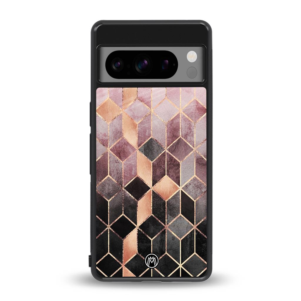 mermaid skin pink edition back phone cover | glass case for google pixel 8 pro