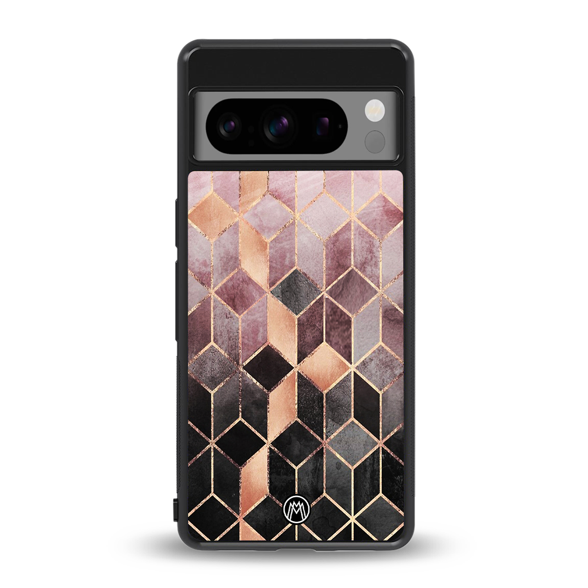 mermaid skin pink edition back phone cover | glass case for google pixel 8 pro