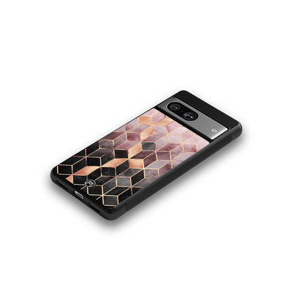 mermaid skin pink edition back phone cover | glass case for Google Pixel 8