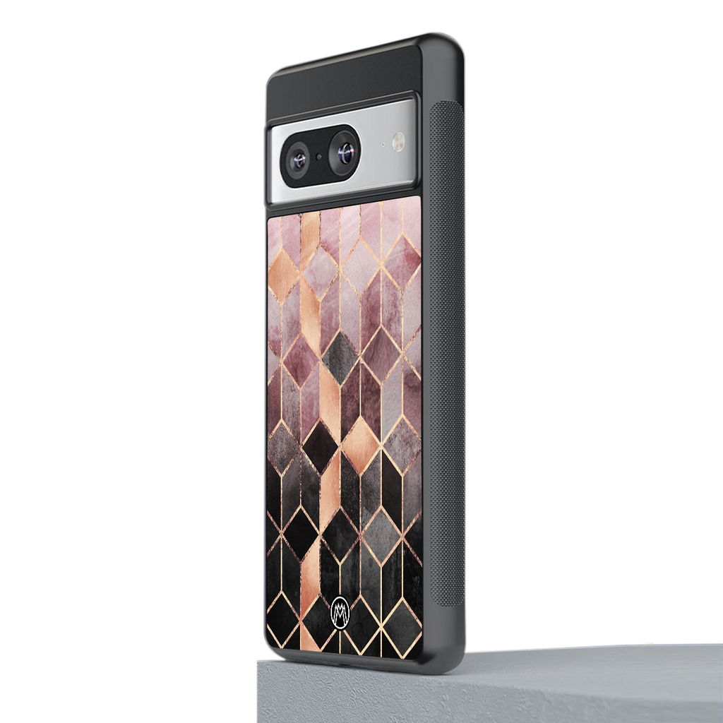 mermaid skin pink edition back phone cover | glass case for Google Pixel 8