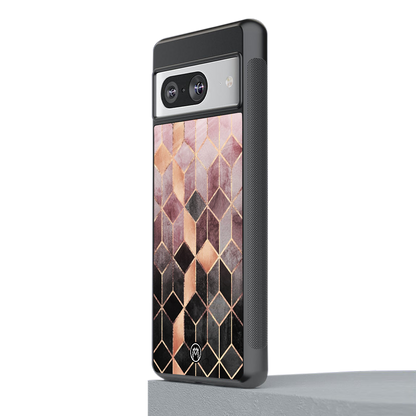 mermaid skin pink edition back phone cover | glass case for Google Pixel 8