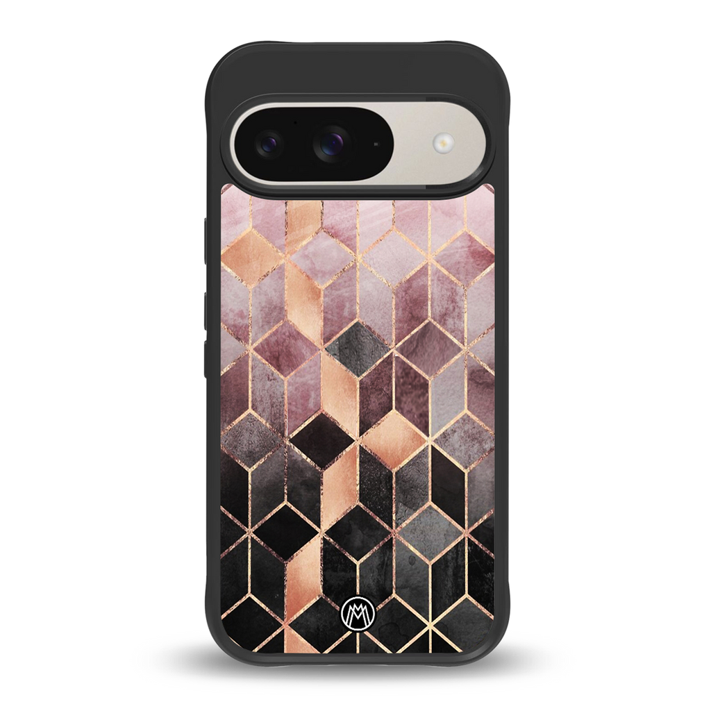 mermaid skin pink edition back phone cover | glass case for google pixel 9