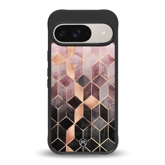 mermaid skin pink edition back phone cover | glass case for google pixel 9