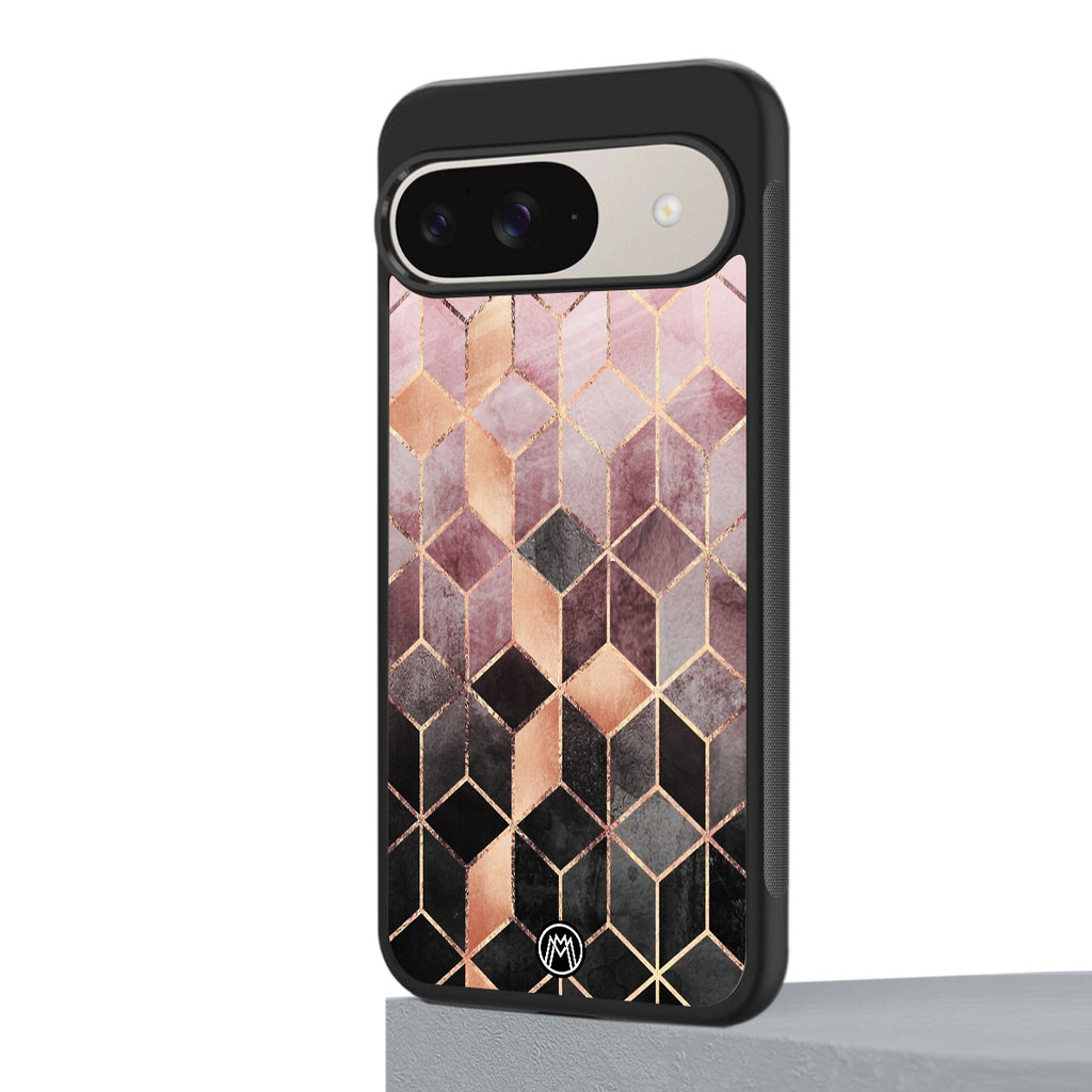 mermaid skin pink edition back phone cover | glass case for google pixel 9