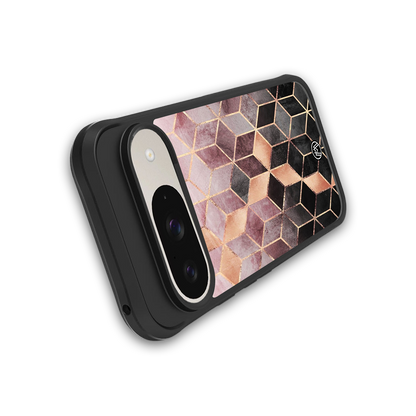 mermaid skin pink edition back phone cover | glass case for google pixel 9