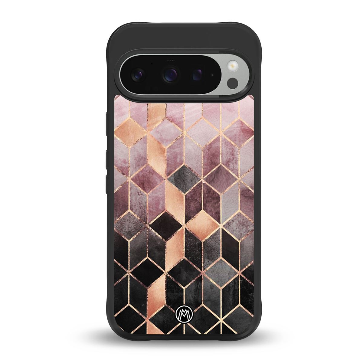 mermaid skin pink edition back phone cover | glass case for google pixel 9 pro xl