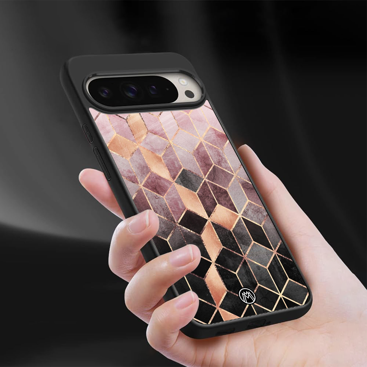 mermaid skin pink edition back phone cover | glass case for google pixel 9 pro