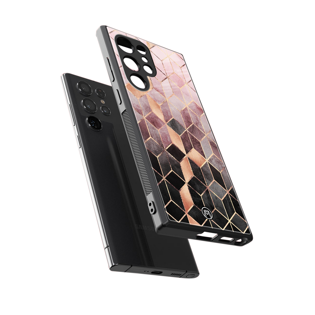mermaid skin pink edition back phone cover | glass case for samsung galaxy s24 ultra