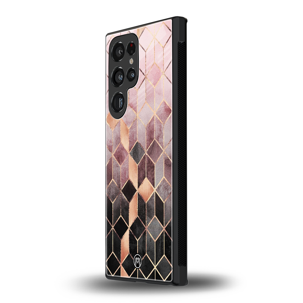 mermaid skin pink edition back phone cover | glass case for samsung galaxy s23 ultra