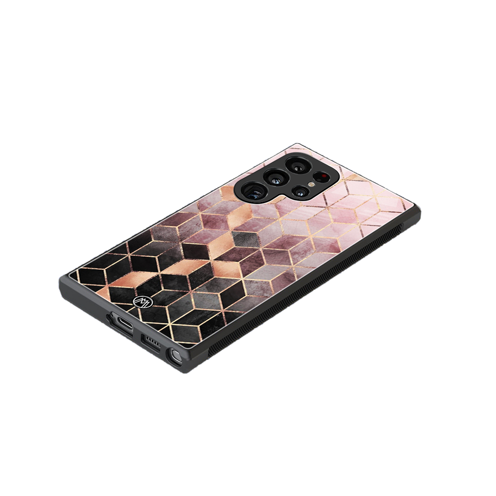 mermaid skin pink edition back phone cover | glass case for samsung galaxy s23 ultra