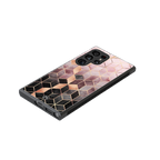 mermaid skin pink edition back phone cover | glass case for samsung galaxy s23 ultra