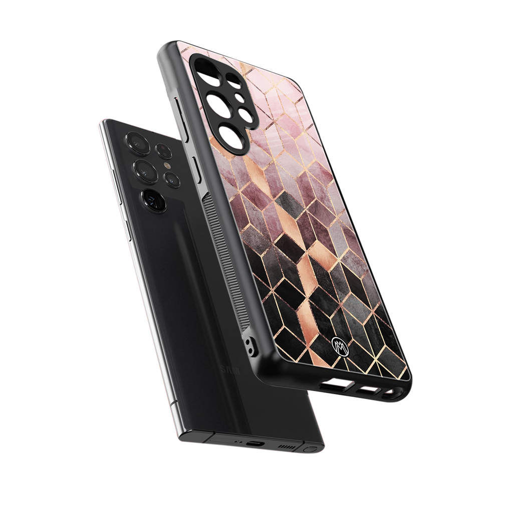 mermaid skin pink edition back phone cover | glass case for samsung galaxy s25 ultra