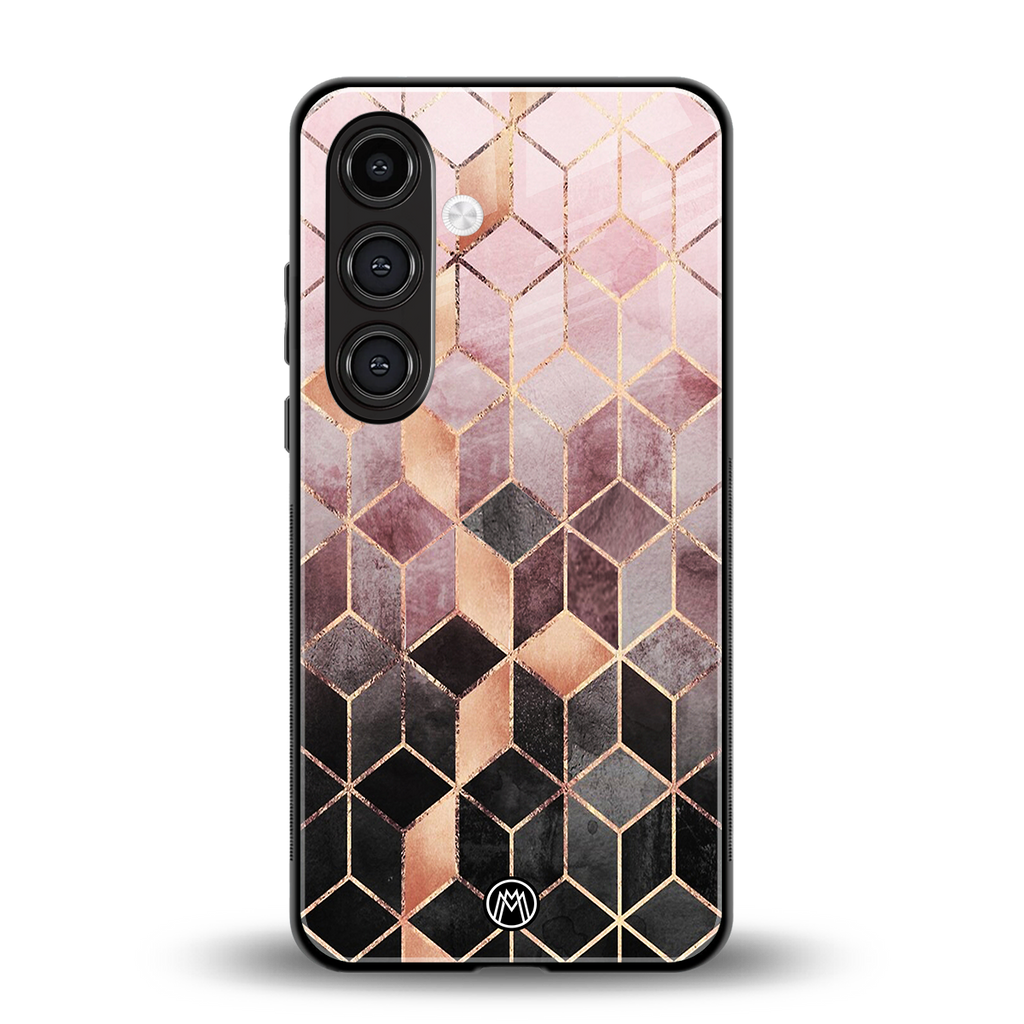 mermaid skin pink edition back phone cover | glass case for samsung galaxy s24