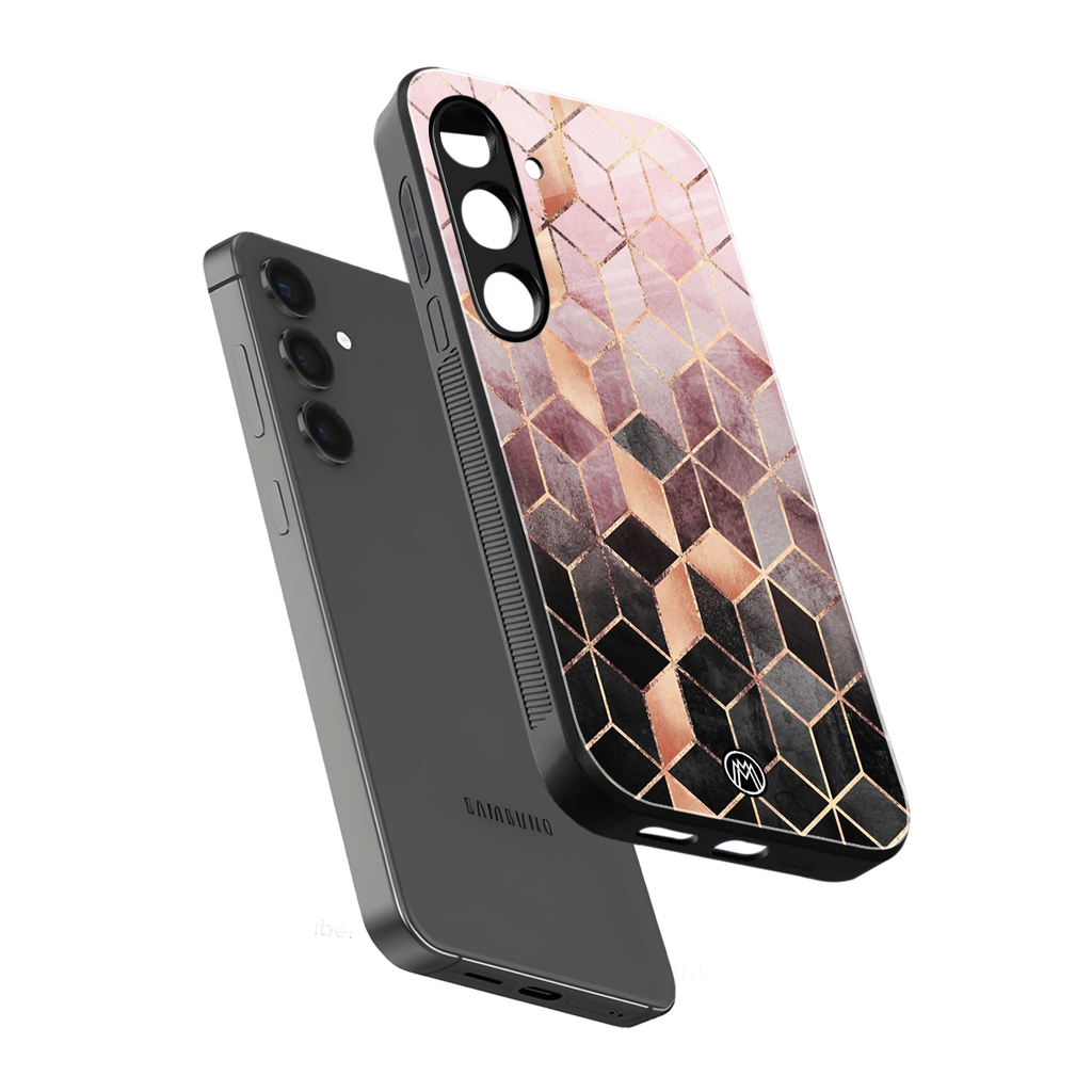 mermaid skin pink edition back phone cover | glass case for samsung galaxy s25