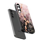 mermaid skin pink edition back phone cover | glass case for samsung galaxy s25