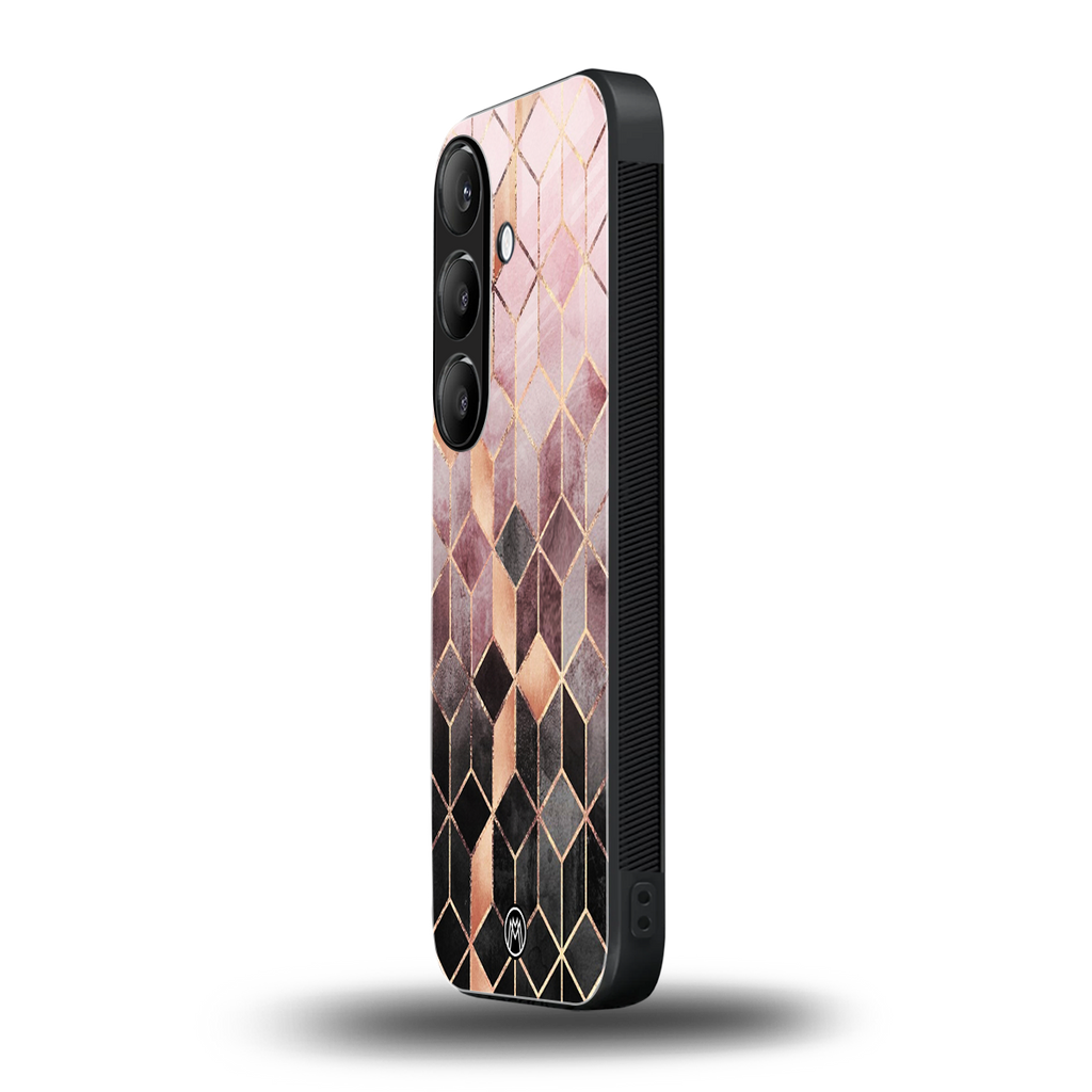 mermaid skin pink edition back phone cover | glass case for samsung galaxy s25 plus