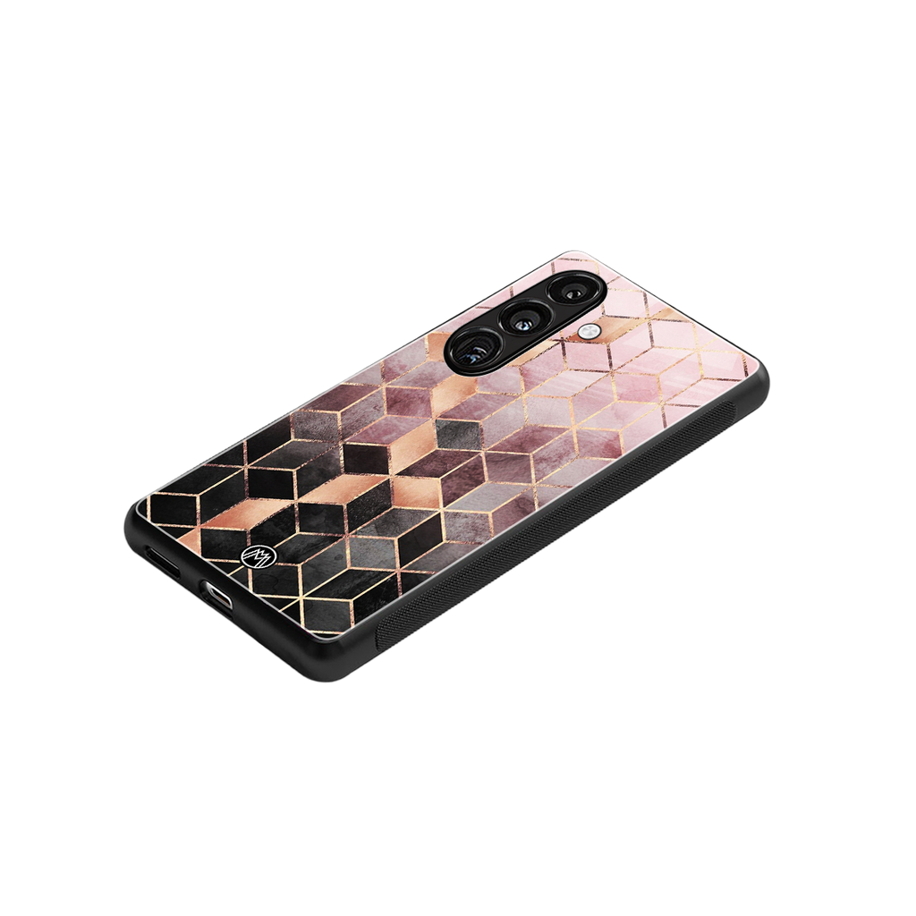 mermaid skin pink edition back phone cover | glass case for samsung galaxy s24