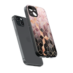 mermaid skin pink edition back phone cover | glass case for iphone 15