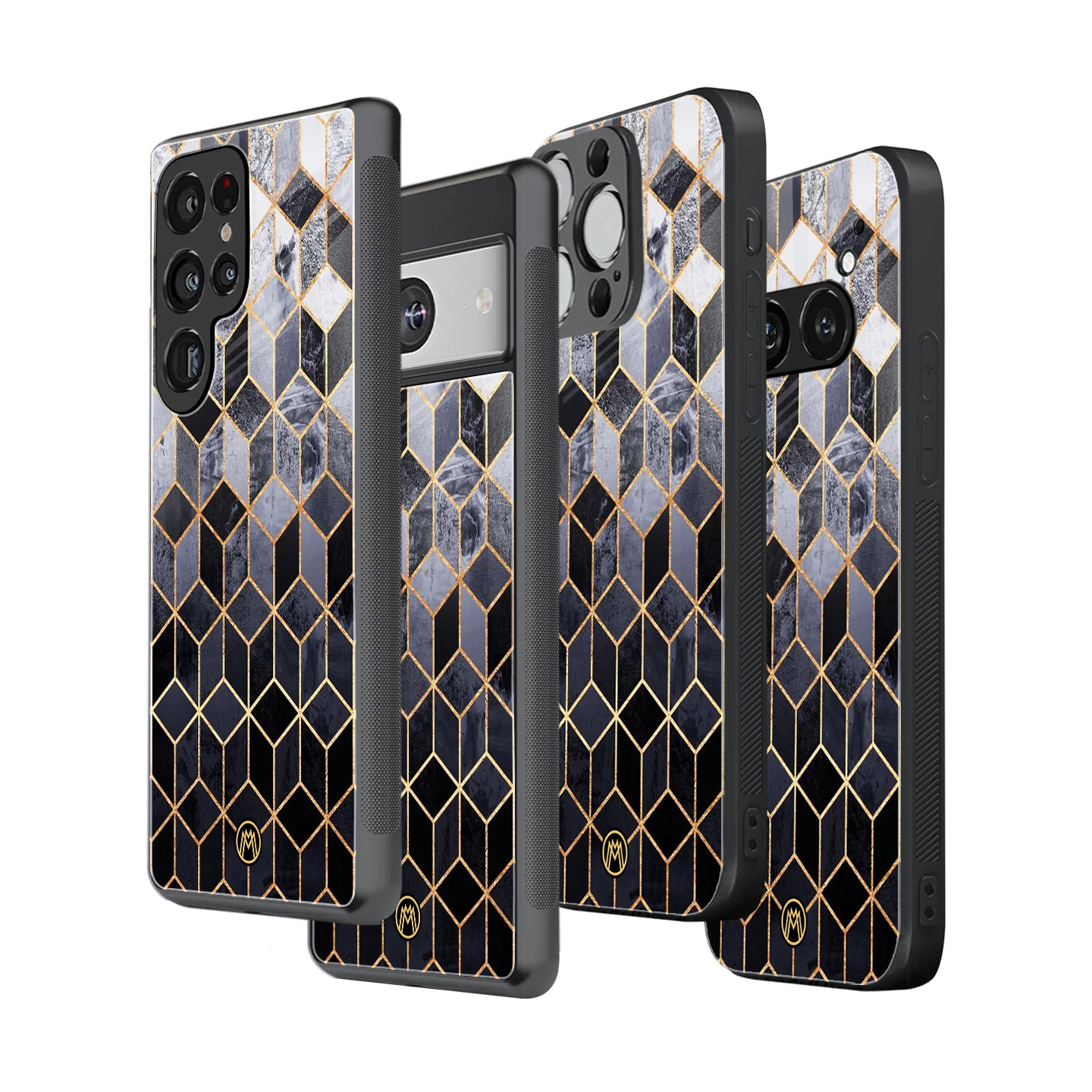 Stylish Glass Back Case for All Smartphones – iPhone, Samsung, OnePlus, Pixel, Redmi, Oppo, Vivo, Motorola