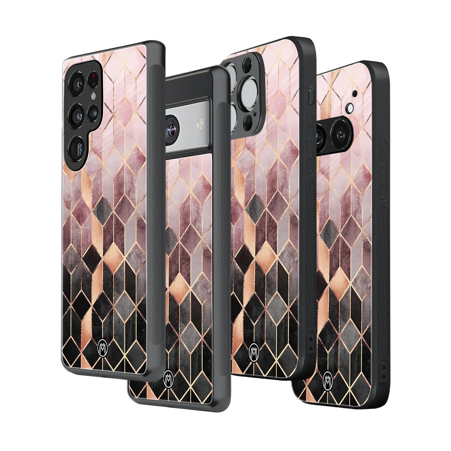 Stylish Glass Back Case for All Smartphones – iPhone, Samsung, OnePlus, Pixel, Redmi, Oppo, Vivo, Motorola