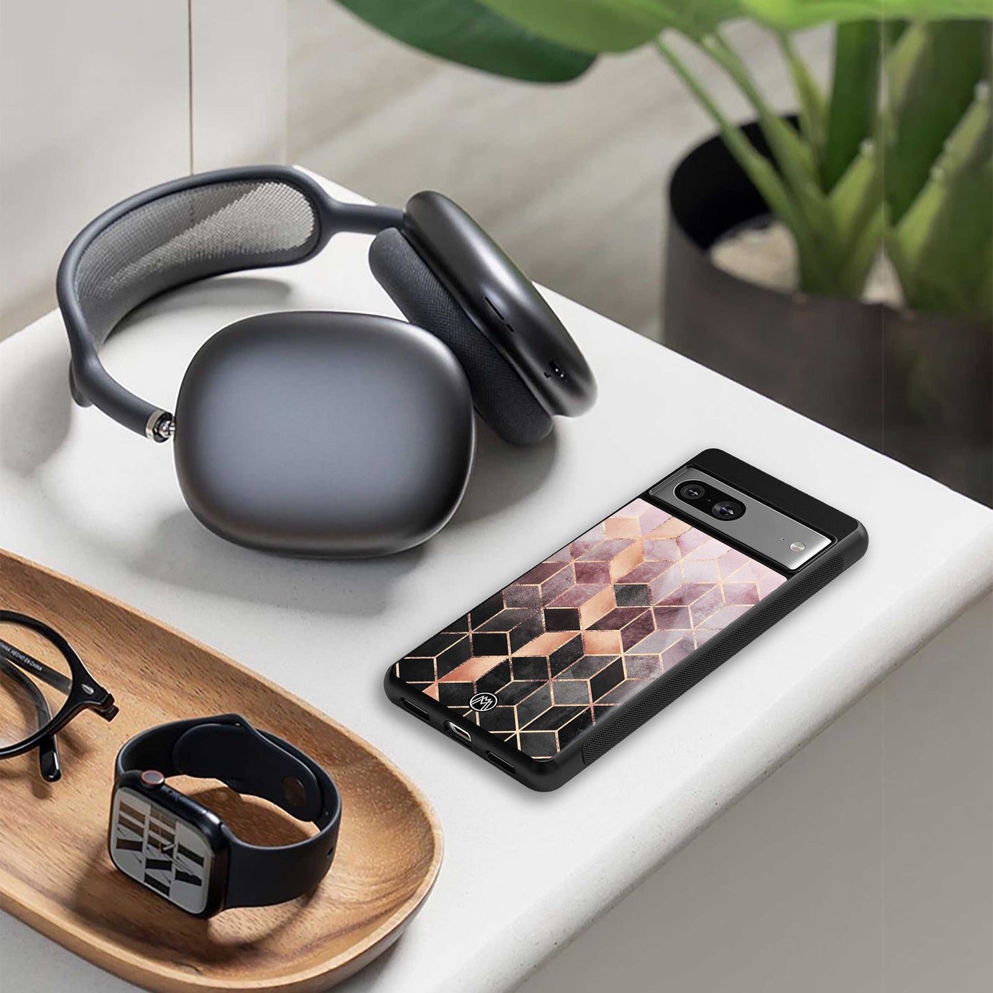 mermaid skin pink edition back phone cover | glass case for oneplus nord ce 3