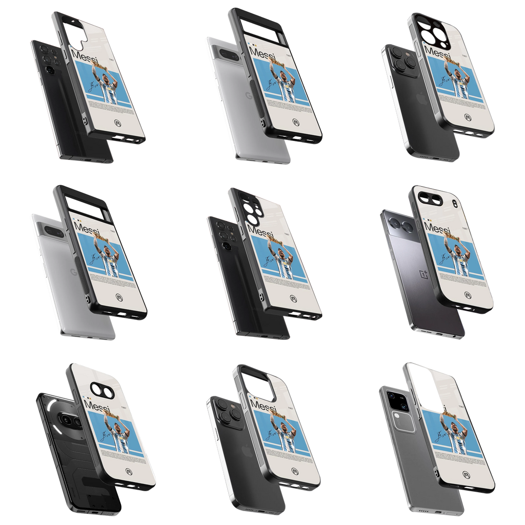 Durable Glass Back Mobile Case for iPhone, Samsung, OnePlus, Google Pixel, Redmi, Vivo, Oppo
