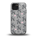 metallic unicorns back phone cover | glass case for iphone 13 mini