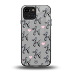 metallic unicorns back phone cover | glass case for iphone 13 mini