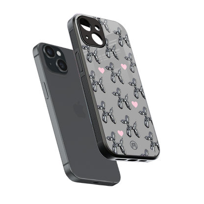 metallic unicorns back phone cover | glass case for iphone 13 mini