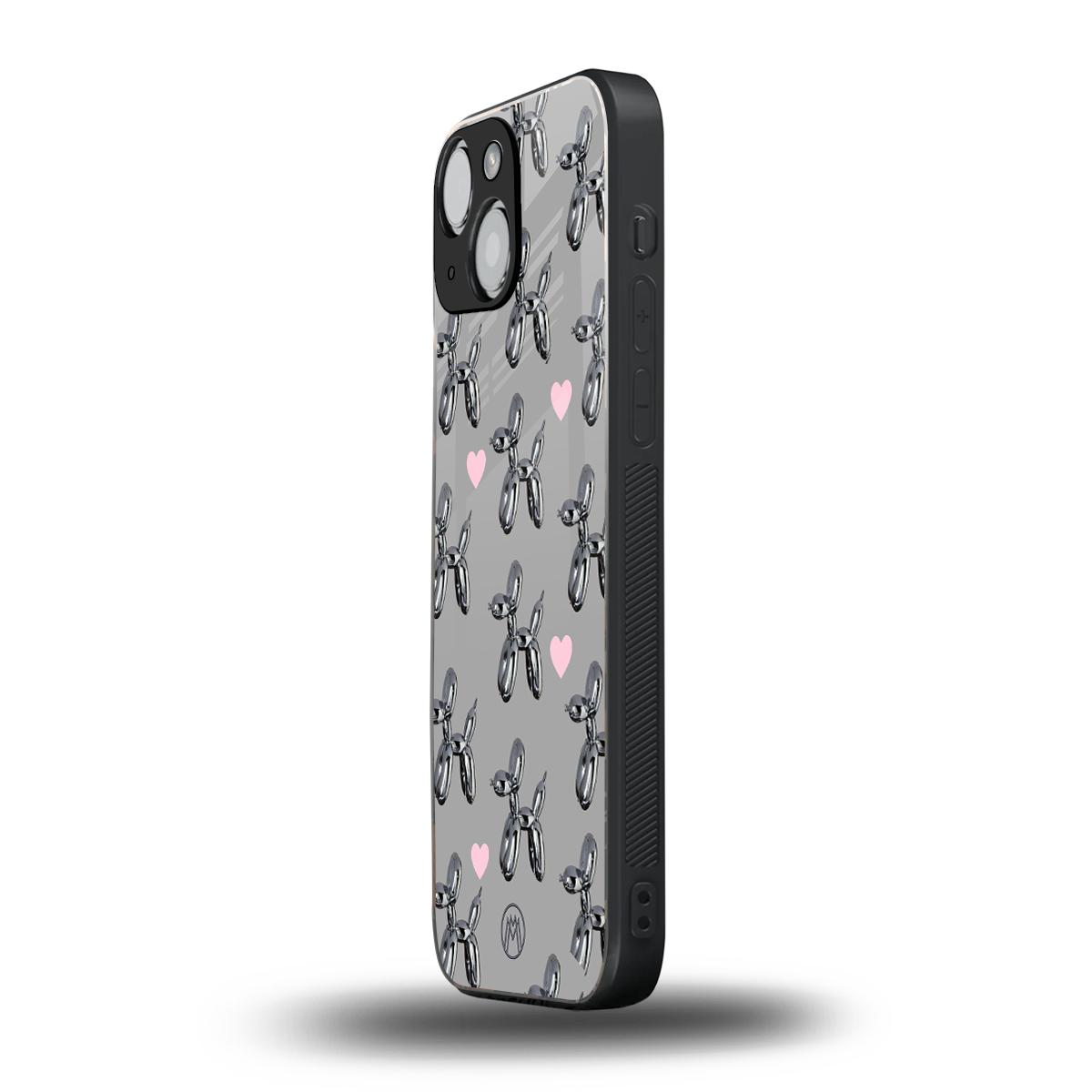 metallic unicorns back phone cover | glass case for iphone 13 mini
